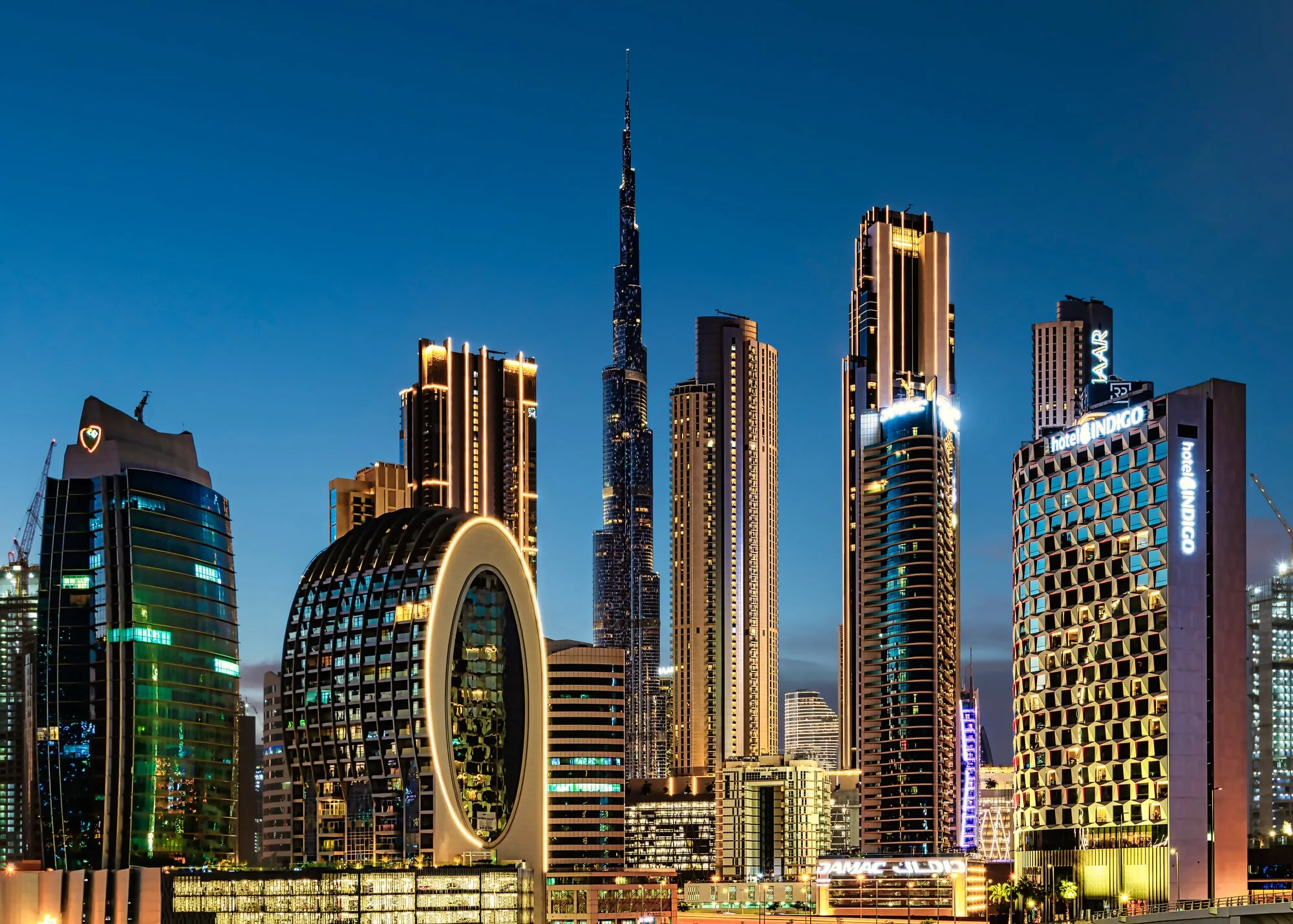 Business Bay skyline along the Dubai Water Canal