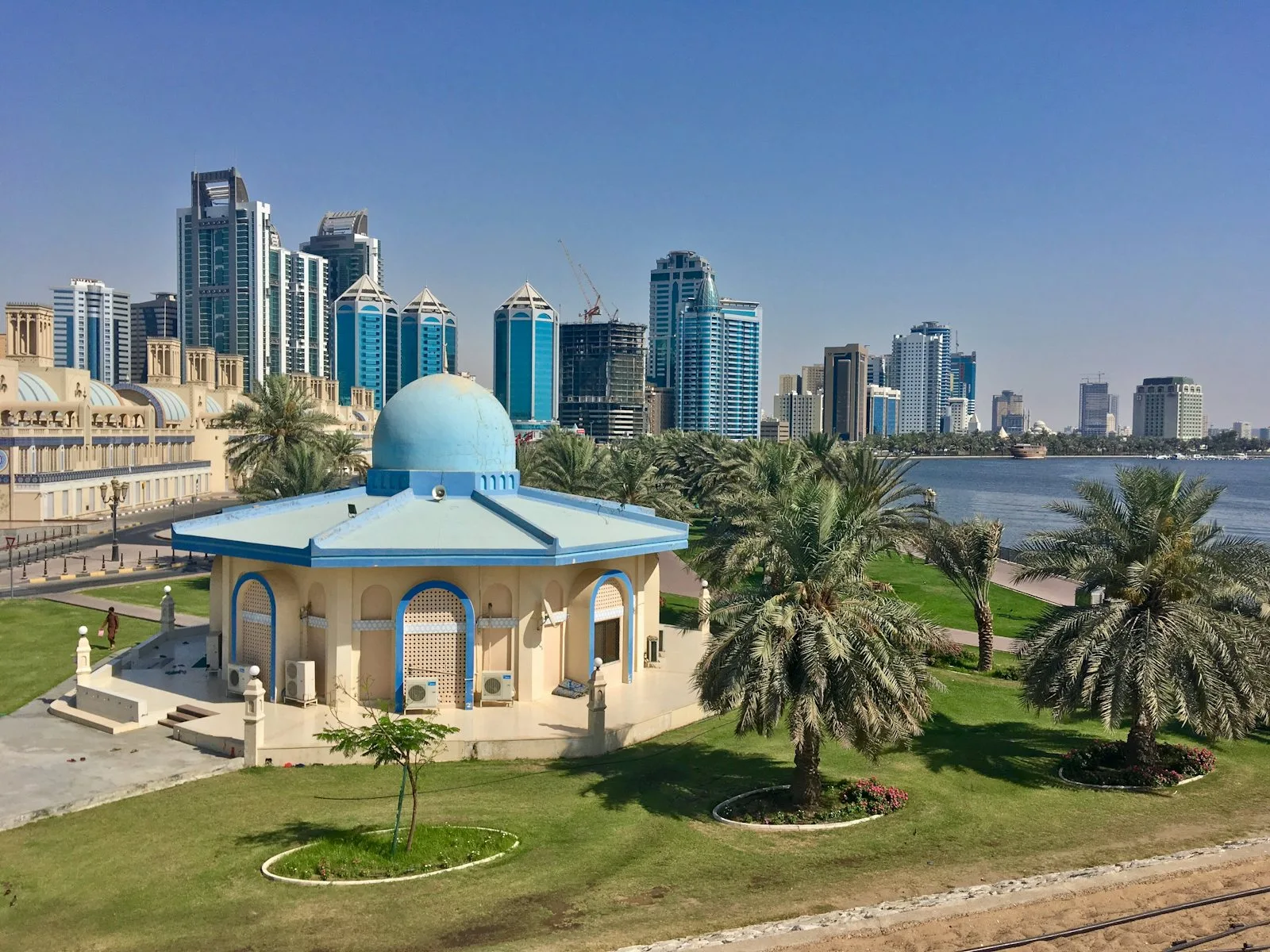 Sharjah skyline along the corniche